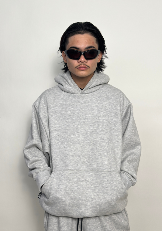 PLAIN BOXY OVERSIZED HOODIE
