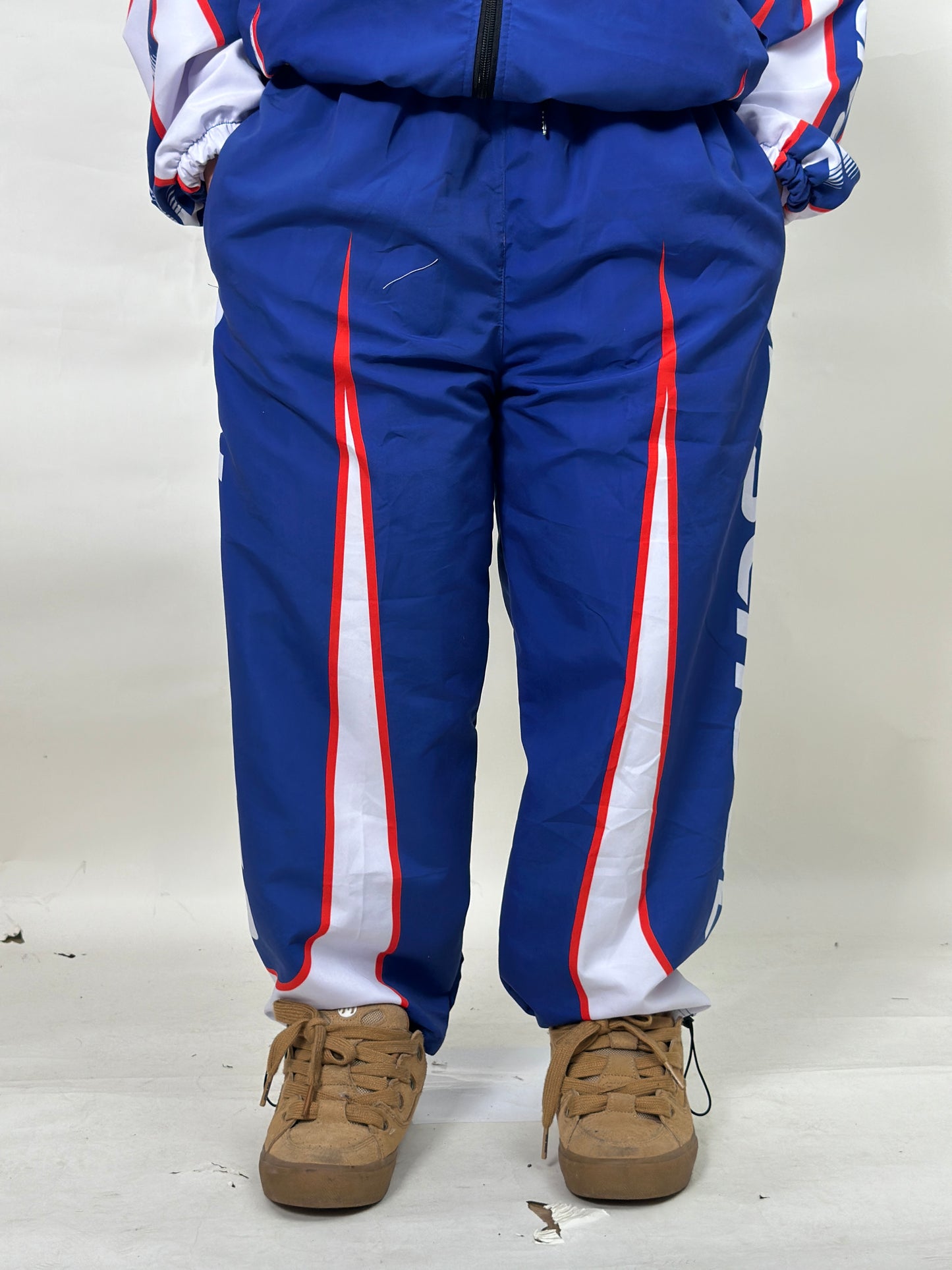 BLUE DRIFT MODE OS WINDBREAKER PANTS