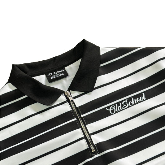STRIPE POLO (WHITE)