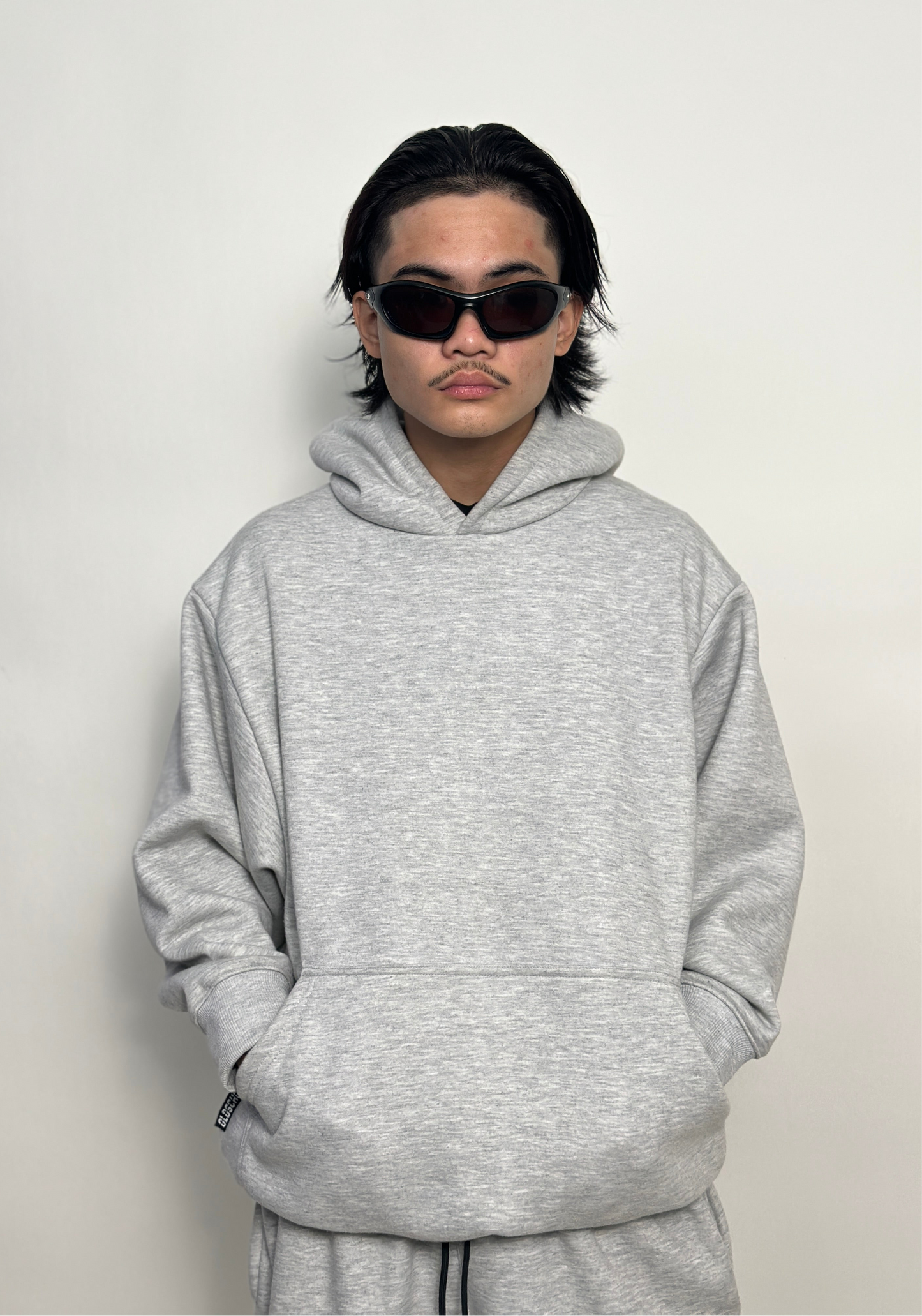 PLAIN BOXY OVERSIZED HOODIE