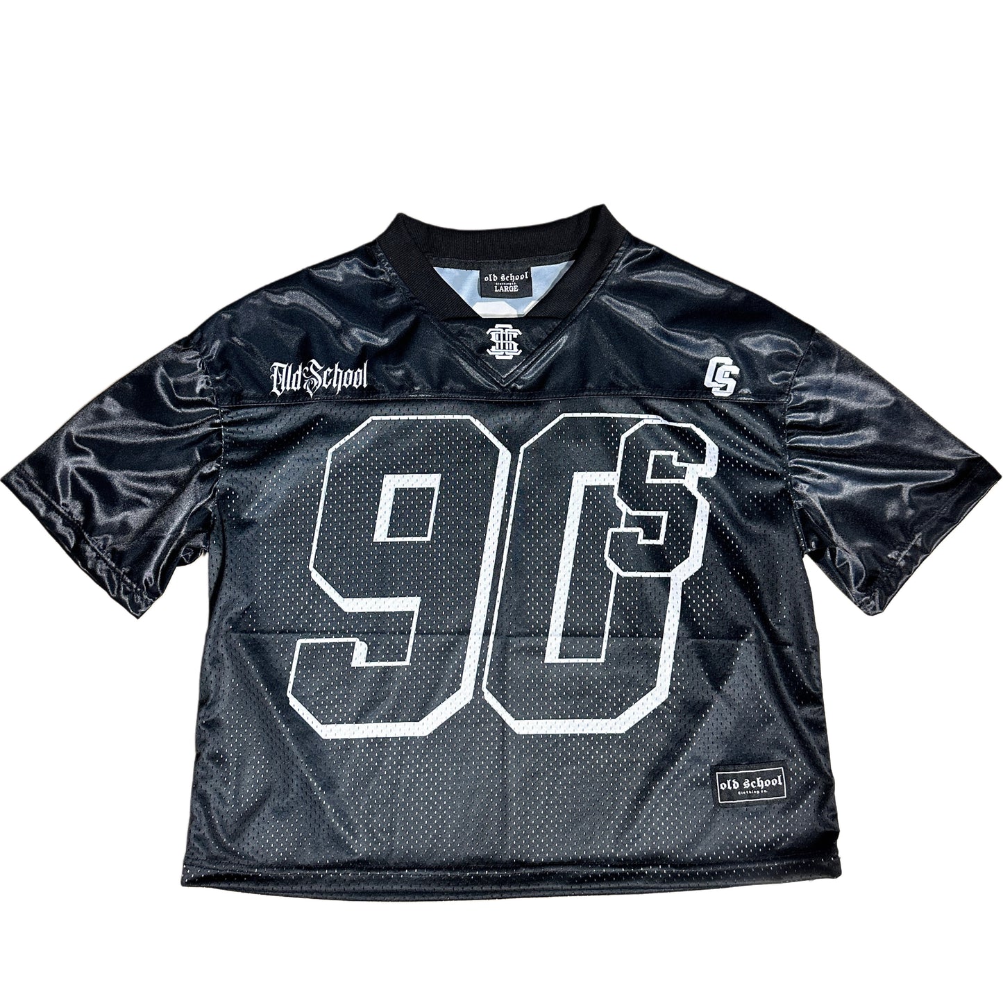 OLD SCHOOL 90'S BOXY CROP TEE (BLACK)