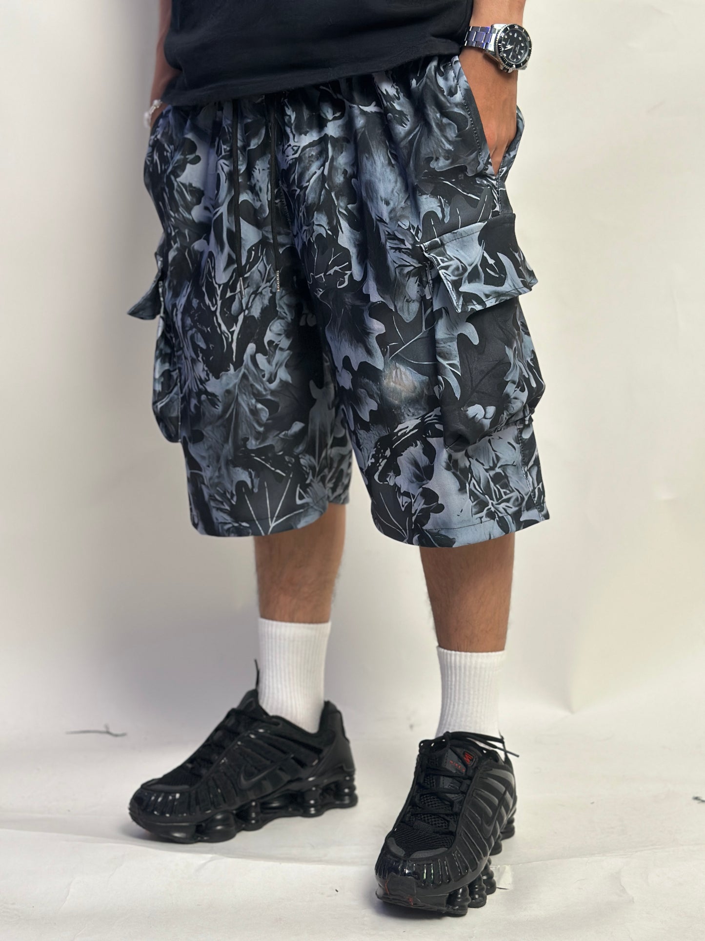 SMOKE CAMO CARGO SHORT