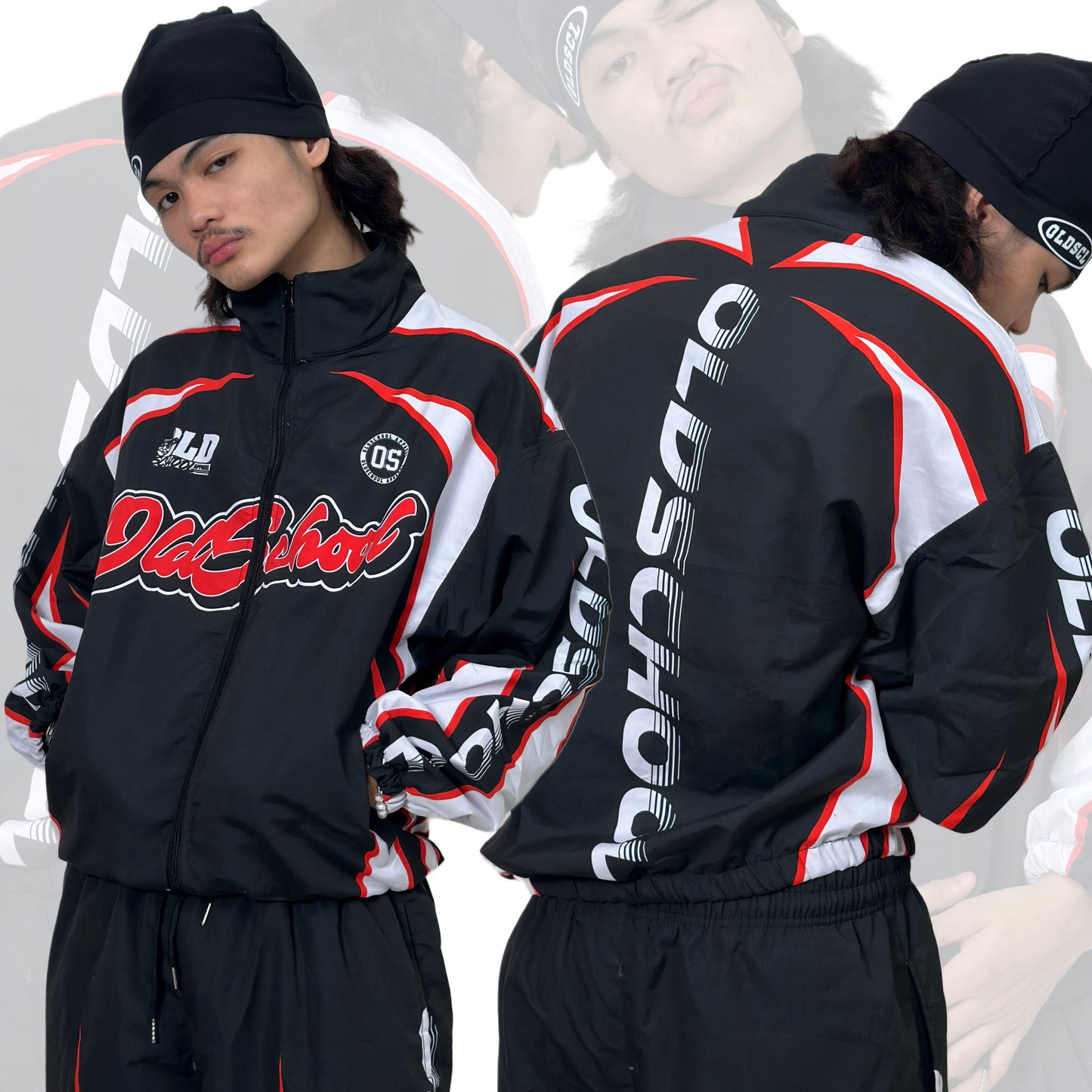 BLACK DRIFT MODE OS WINDBREAKER JACKET
