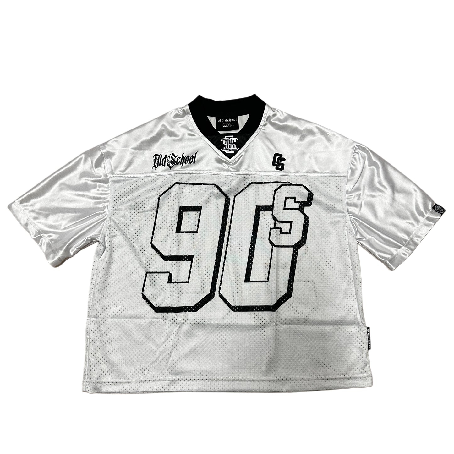 OLD SCHOOL 90'S BOXY CROP TEE (WHITE)