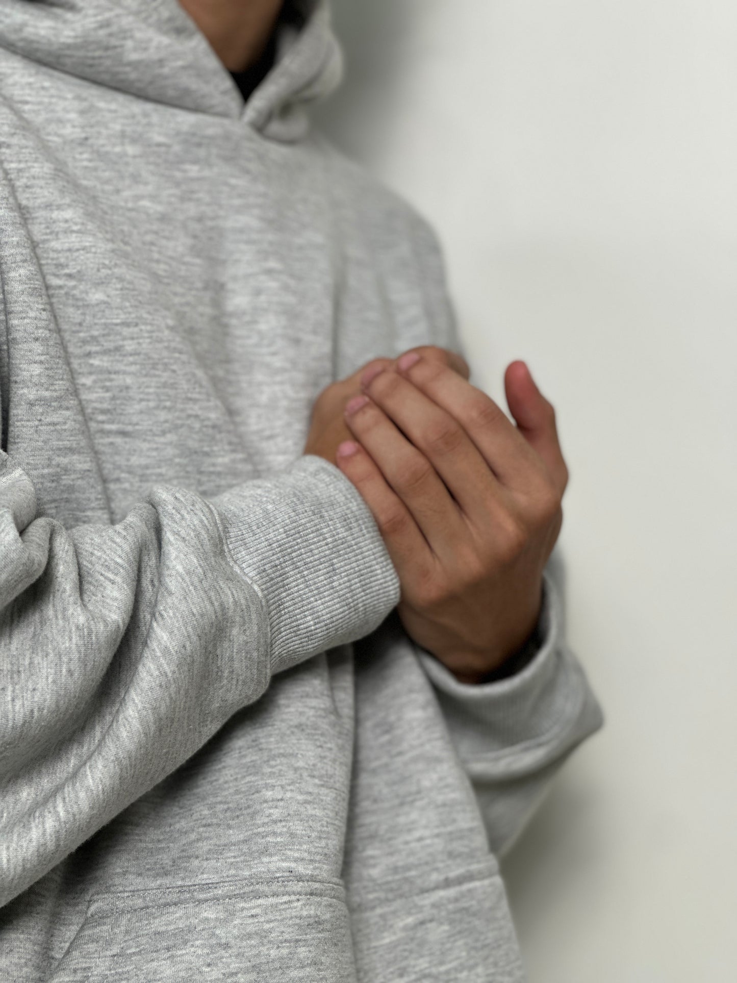 PLAIN BOXY OVERSIZED HOODIE