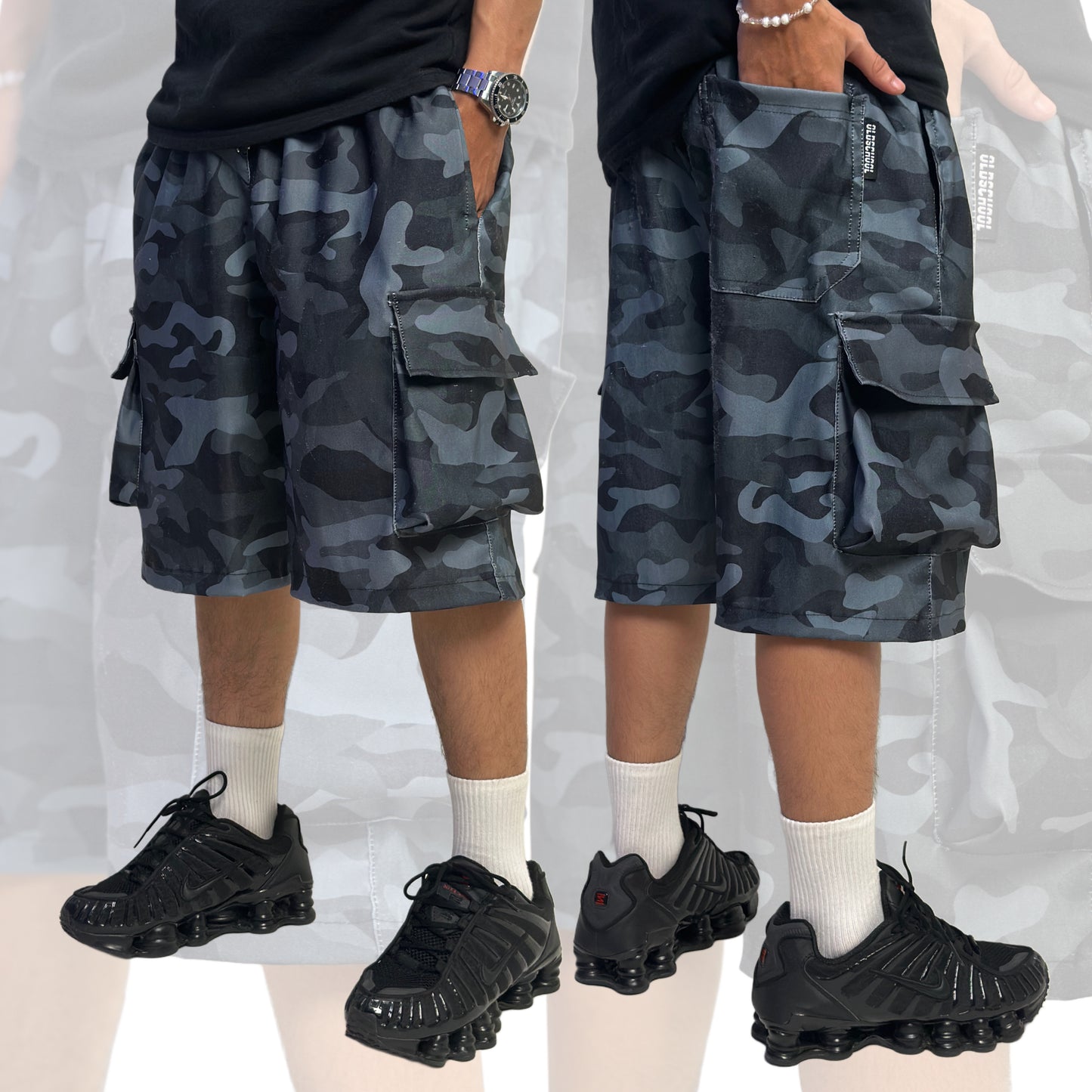 Cargo Short Navy Camo