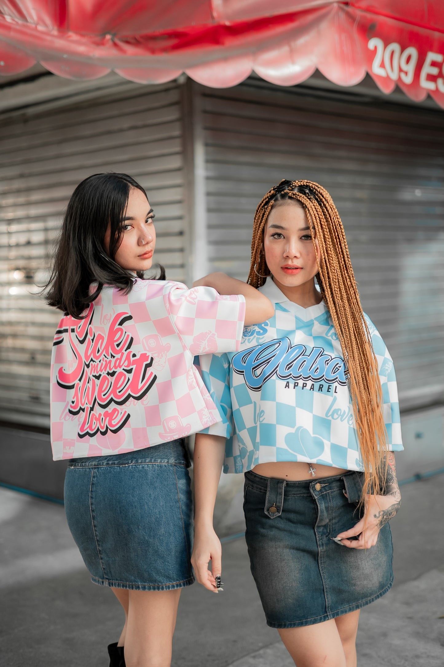 SICK SWEET VALENTINE CROP TOP POLO (PINK)
