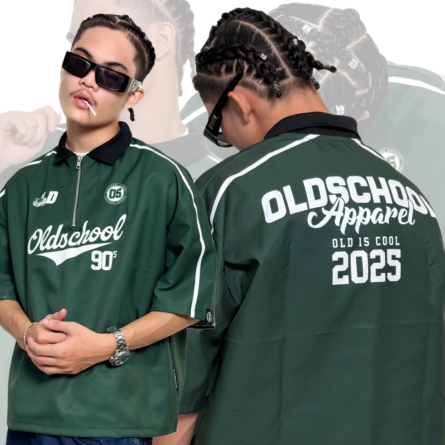 GREEN ERA 90s BOXY CROPPED POLO