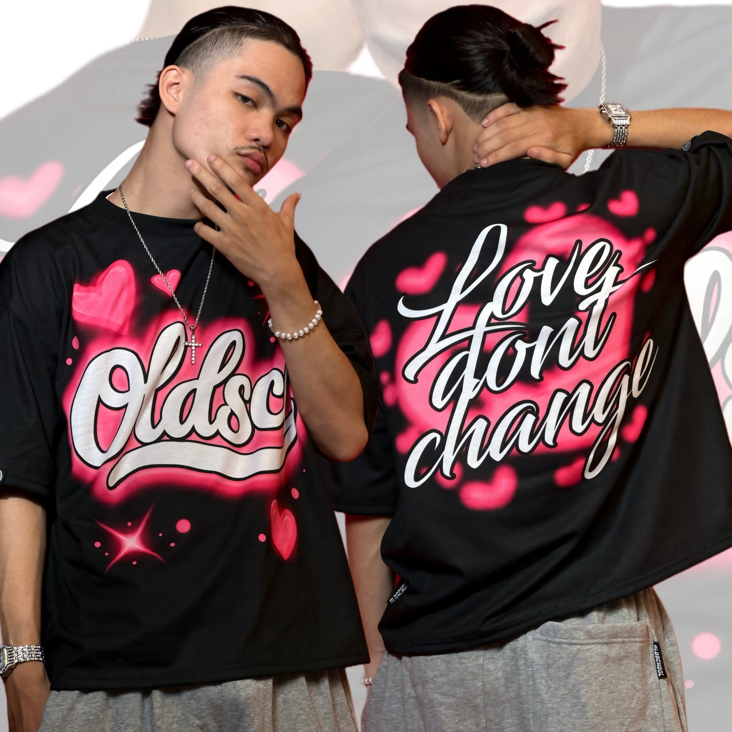 LOVE DON'T CHANGE TEE (BLACK)