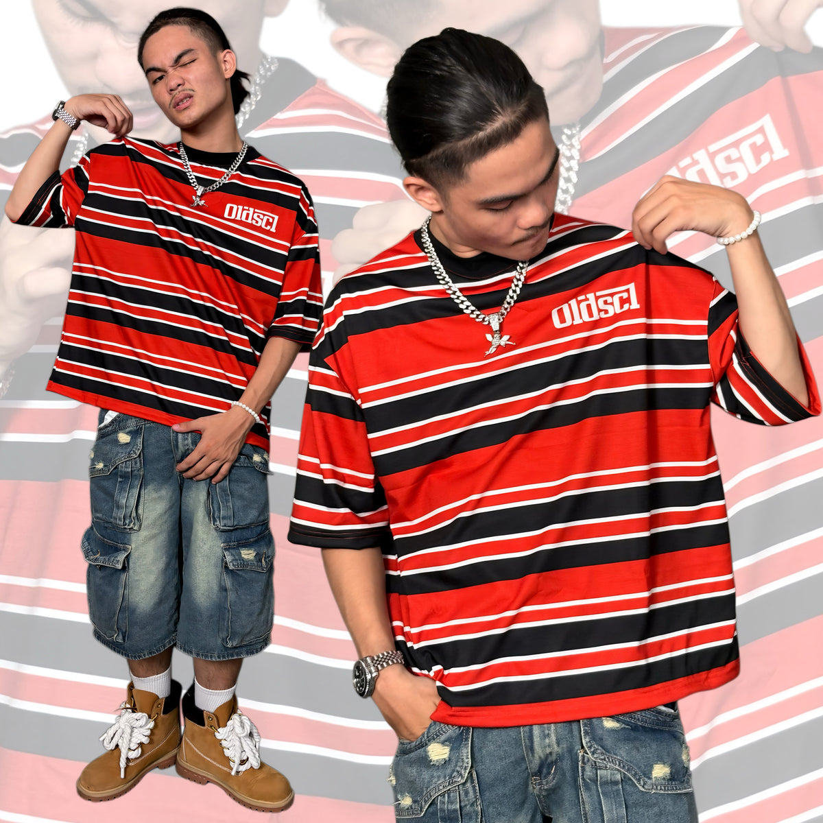 RED STATIC T-SHIRT