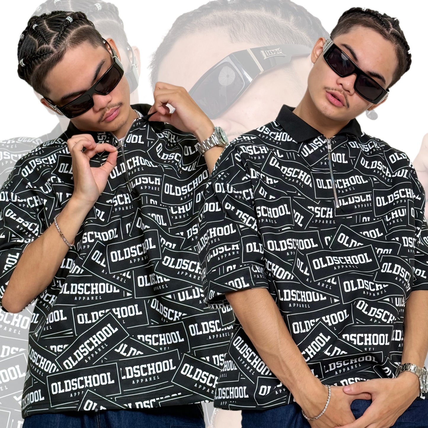 BOXY CROP POLO RETRO REPEAT