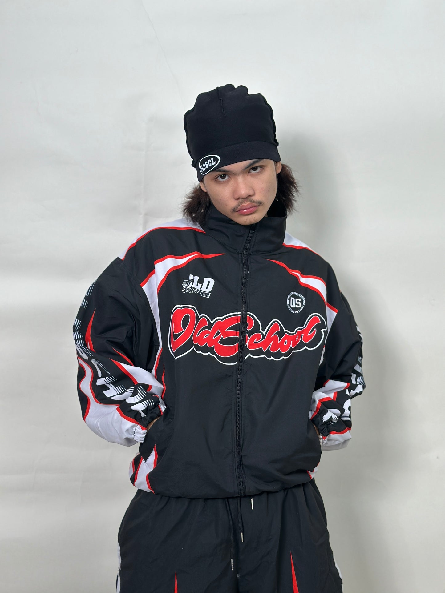 BLACK DRIFT MODE OS WINDBREAKER JACKET