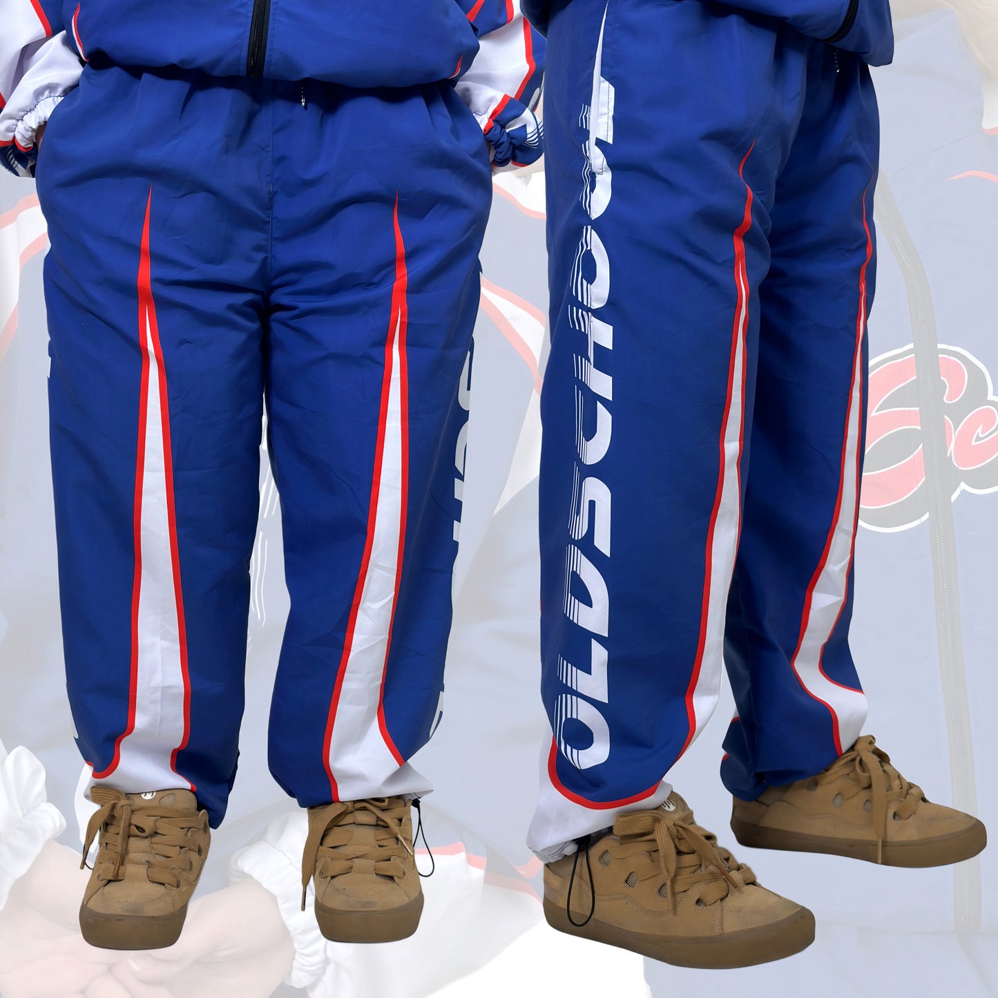 BLUE DRIFT MODE OS WINDBREAKER PANTS