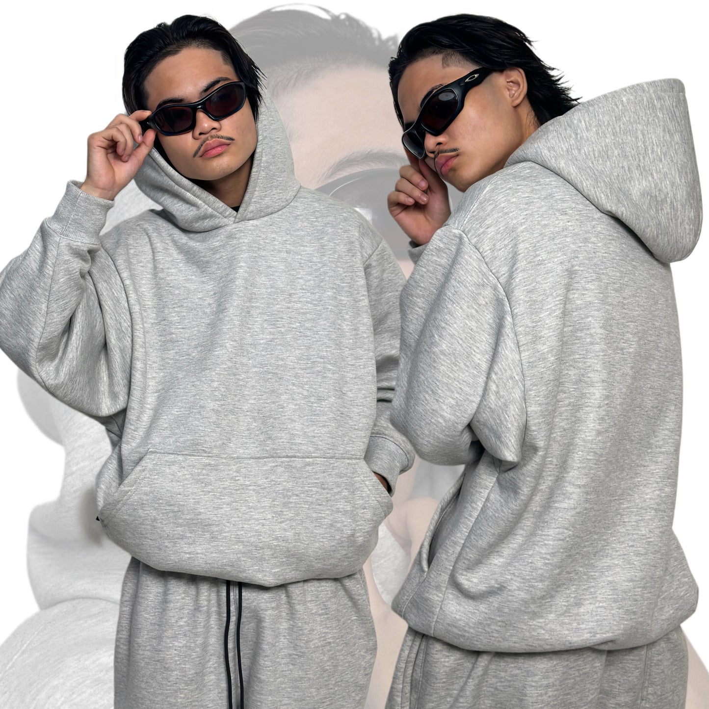 PLAIN BOXY OVERSIZED HOODIE