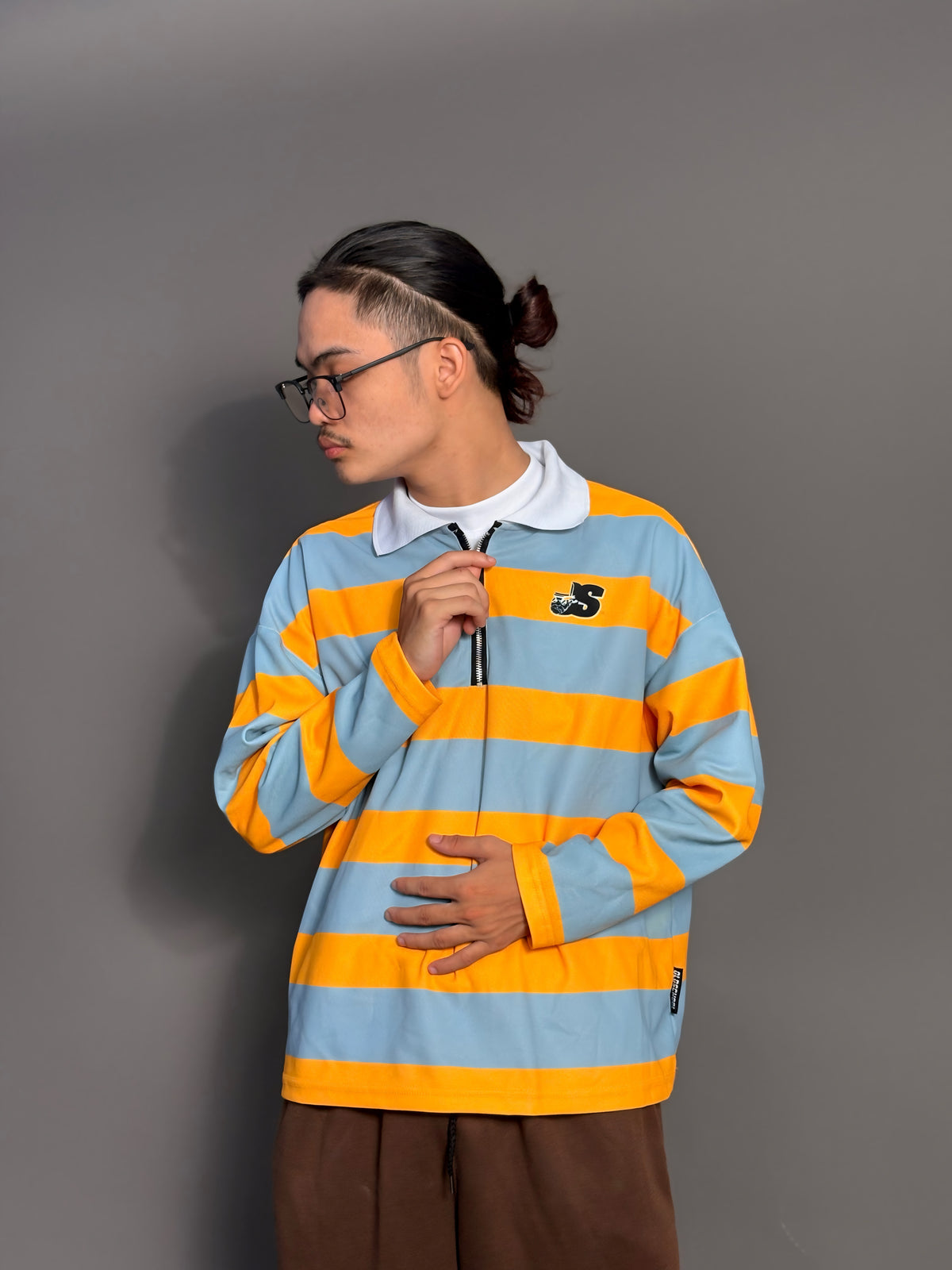 VARSITY GOLDEN DRIP LONG SLEEVE JERSEY