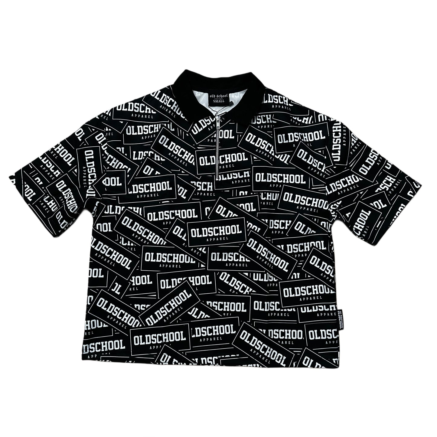 BOXY CROP POLO RETRO REPEAT