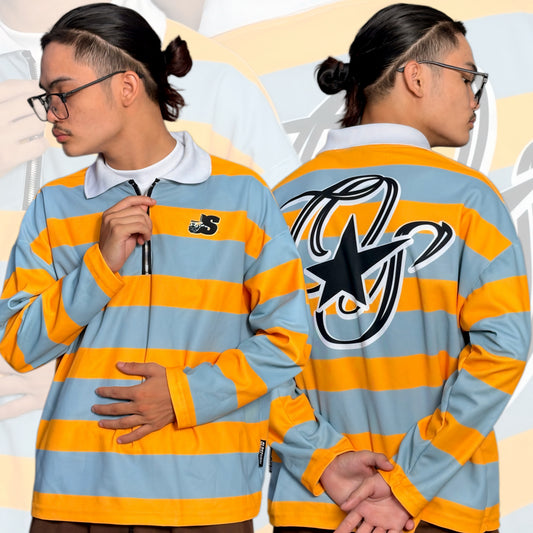VARSITY GOLDEN DRIP LONG SLEEVE JERSEY