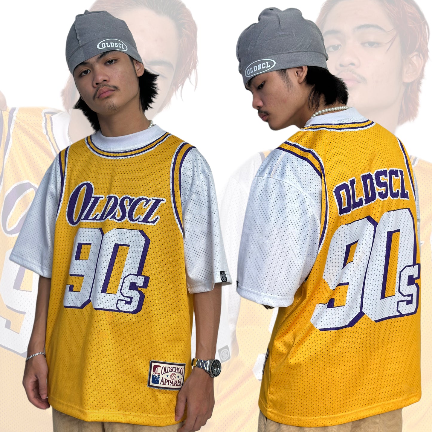 LAKERS 90s OVERSIZED FOOTBALL JERSEY