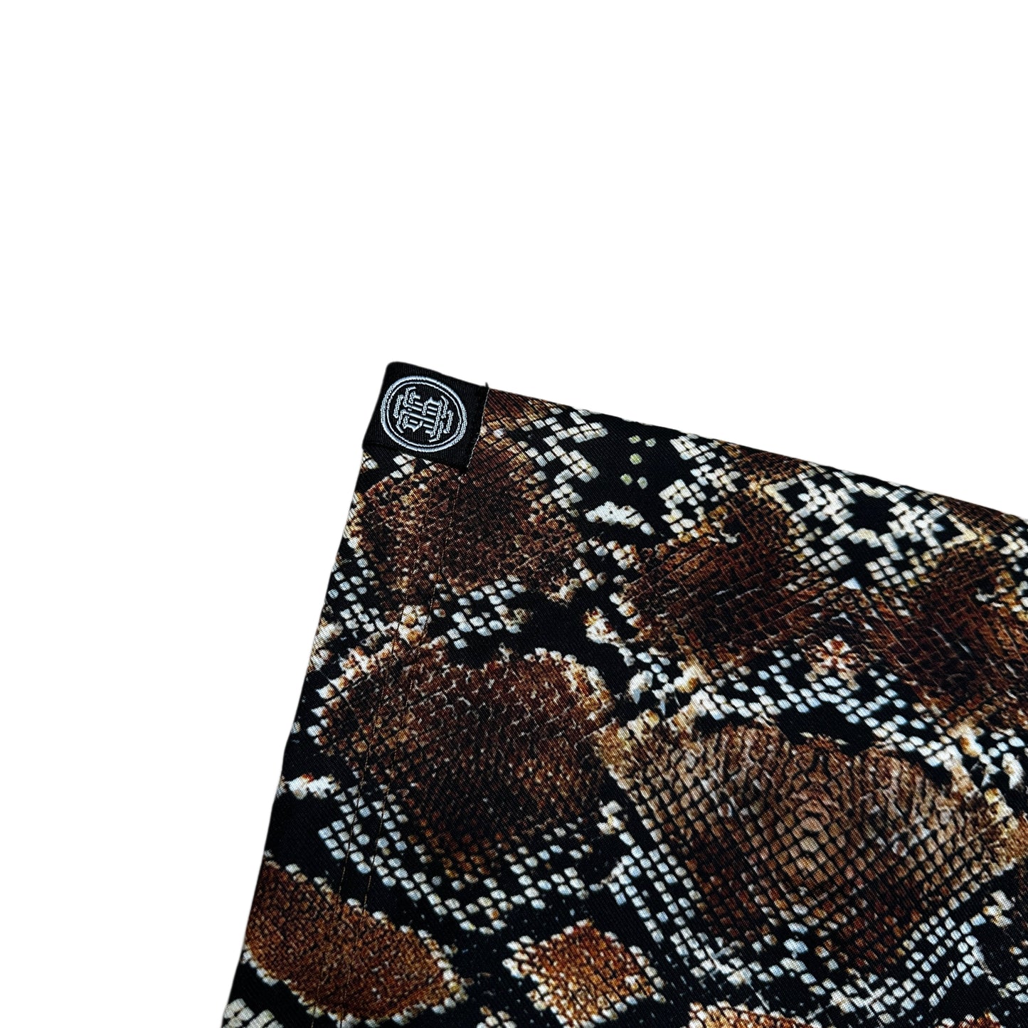 SNAKE SKIN BOXY CROP POLO