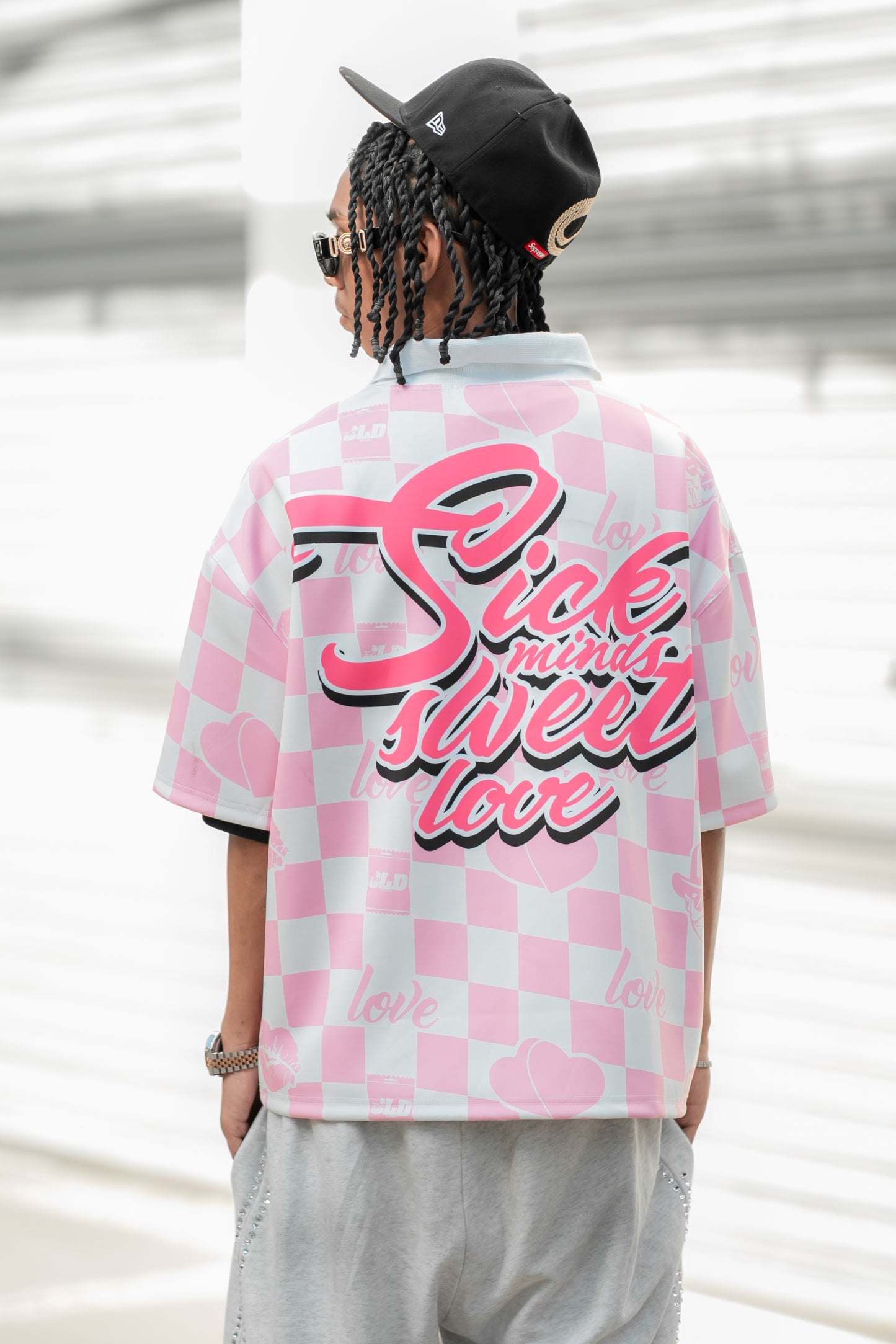 SICK SWEET VALENTINE POLO (PINK)