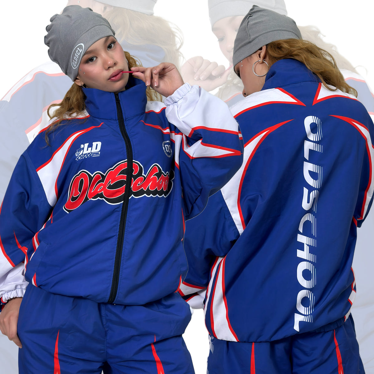 BLUE OS DRIFT MODE (WINDBREAKER JACKET) – OLD SCHOOL APPAREL