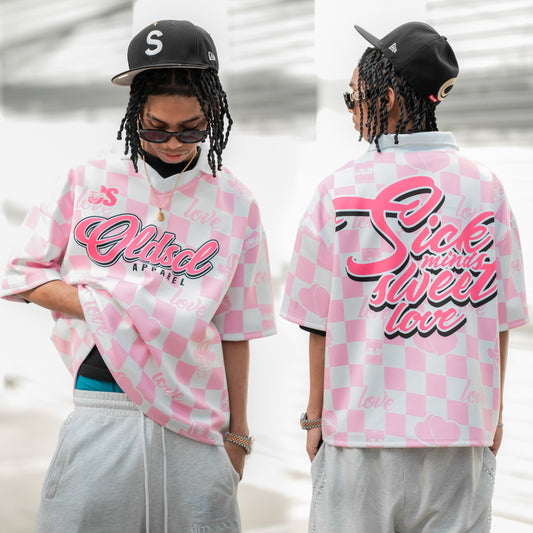 SICK SWEET VALENTINE POLO (PINK)