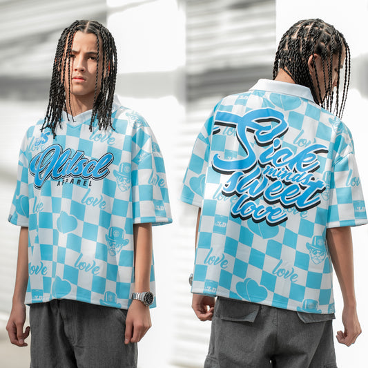 SICK SWEET VALENTINE POLO (BLUE)