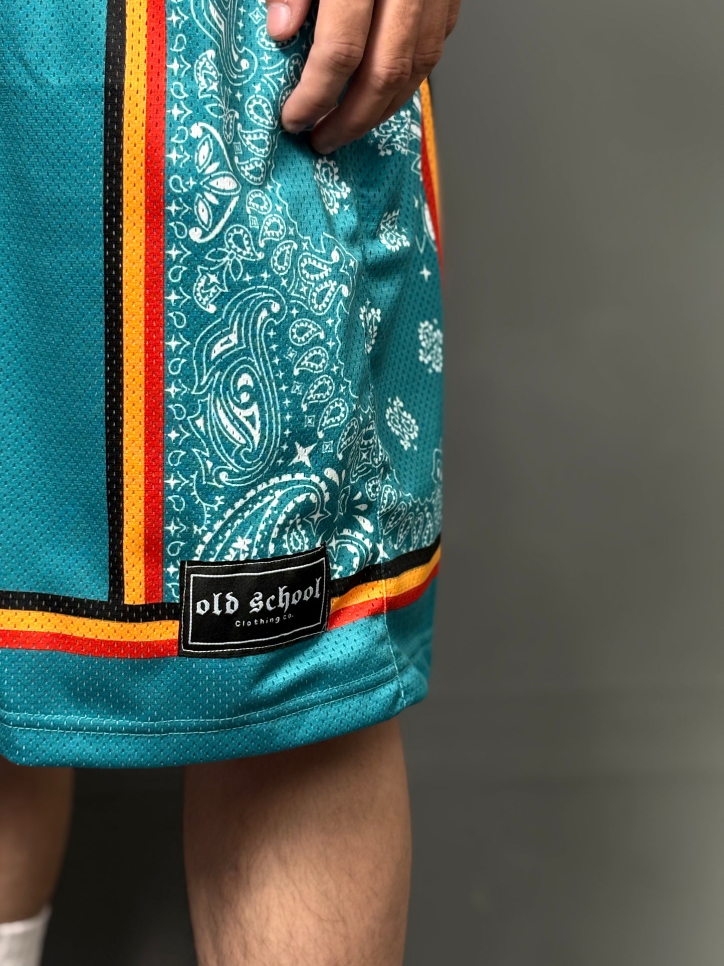GREEN EMERALD MESH SHORT