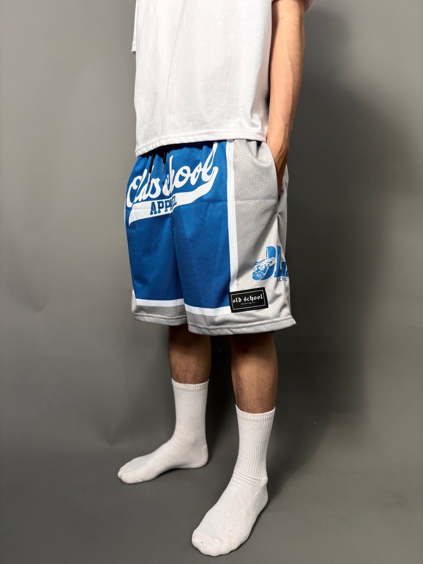 BLUE DRIP MESH SHORT