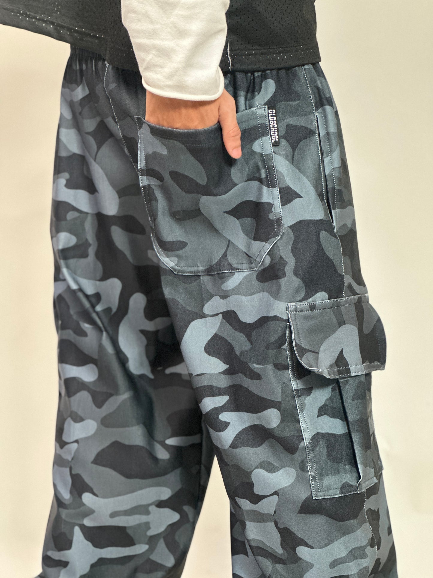 CAMO NAVY CARGO PANTS