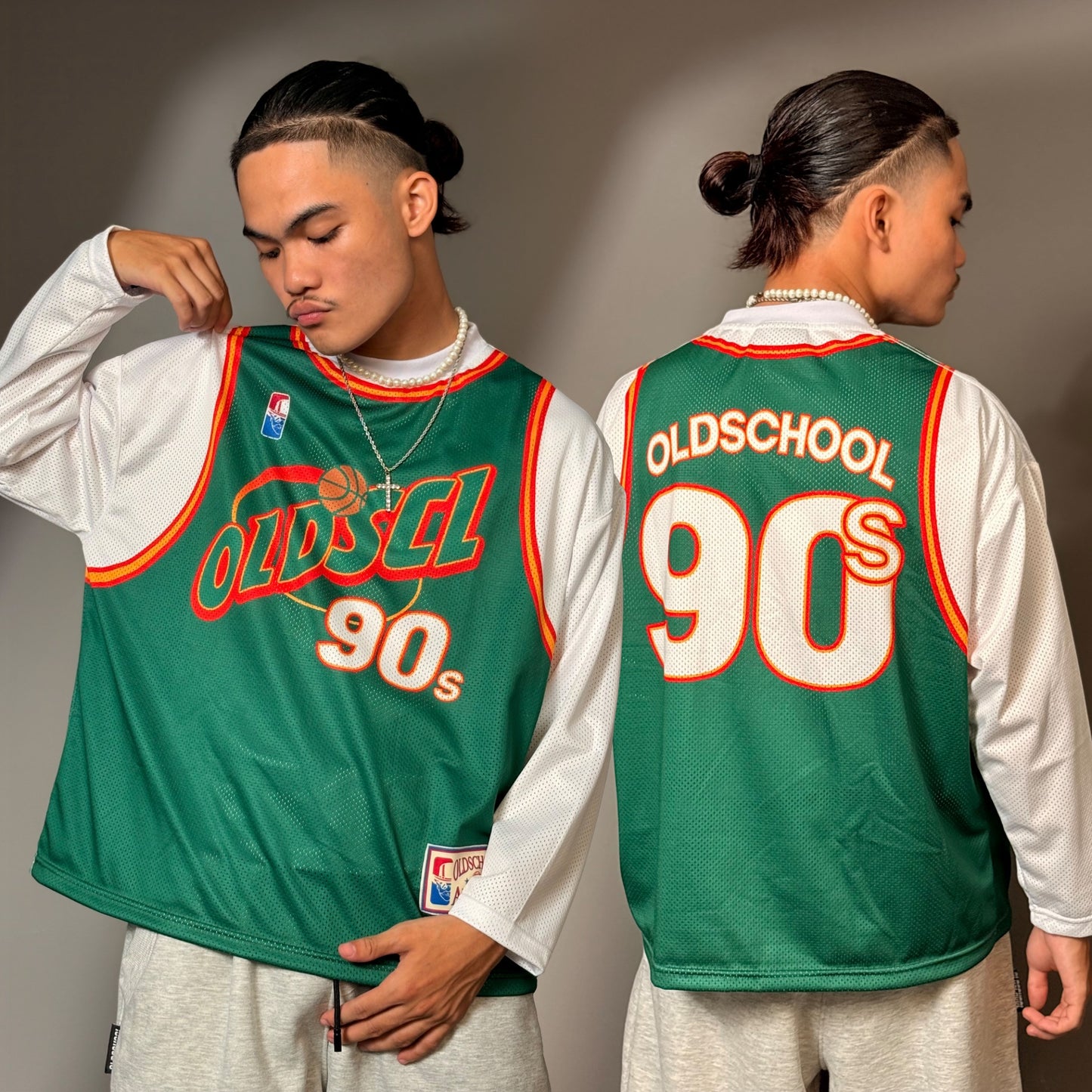 HARDWOOD HOOPS 90s LONG SLEEVE JERSEY