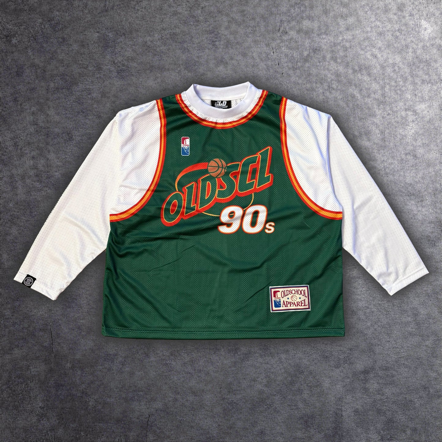 HARDWOOD HOOPS 90s LONG SLEEVE JERSEY